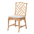 bali & pari Rio Modern Bohemian Natural Brown Rattan Dining Chair - Ethereal Company