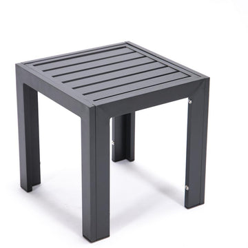 Chelsea Modern Aluminum Patio Side Table - Durable Outdoor Furniture - Ethereal Company