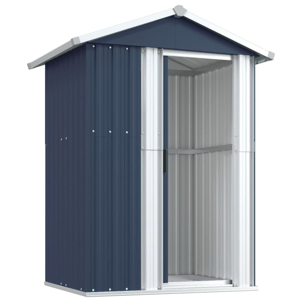 Garden Shed Anthracite 49.6&quot;x38.4&quot;x69.7&quot; Galvanized Steel - Ethereal Company