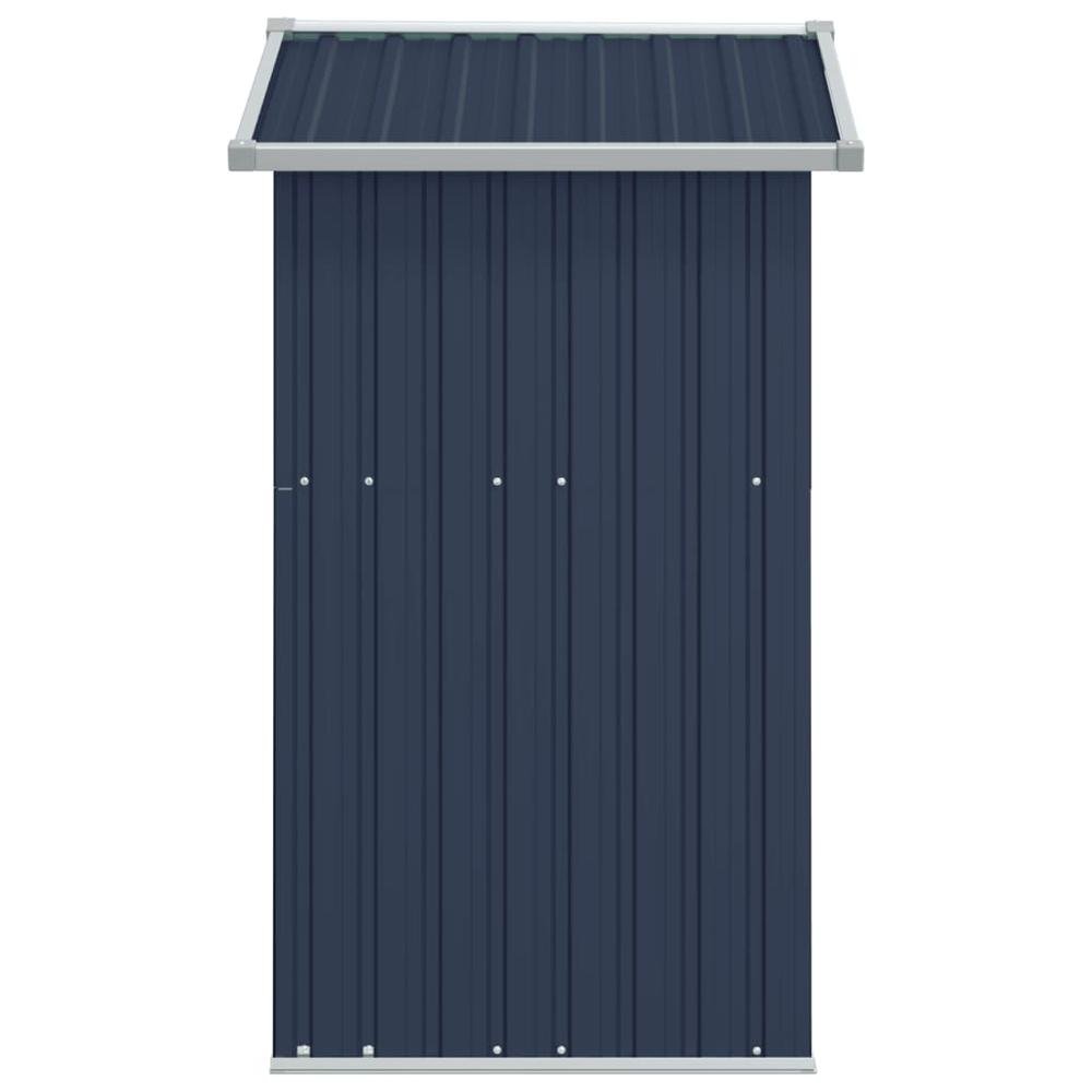 Garden Shed Anthracite 49.6&quot;x38.4&quot;x69.7&quot; Galvanized Steel - Ethereal Company