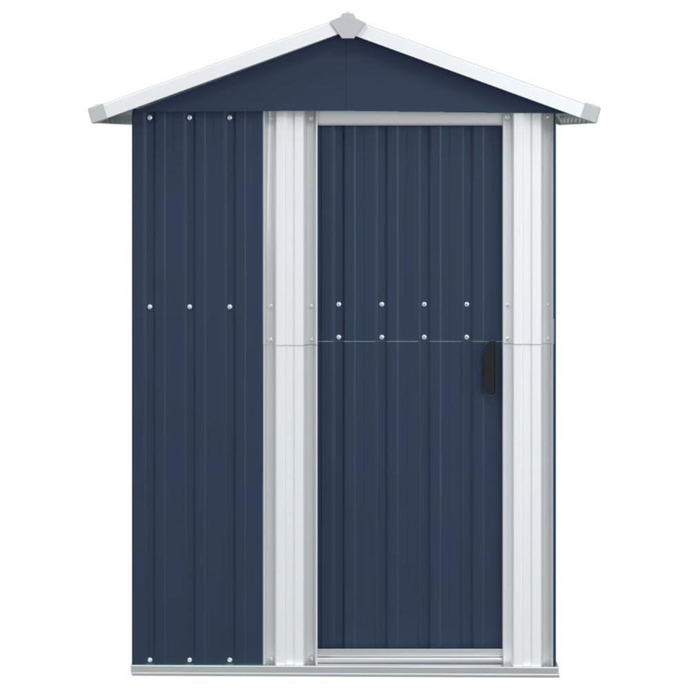 Garden Shed Anthracite 49.6&quot;x38.4&quot;x69.7&quot; Galvanized Steel - Ethereal Company