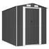 Garden Shed Anthracite 75.6"x107.9"x87.8" Galvanized Steel - Ethereal Company
