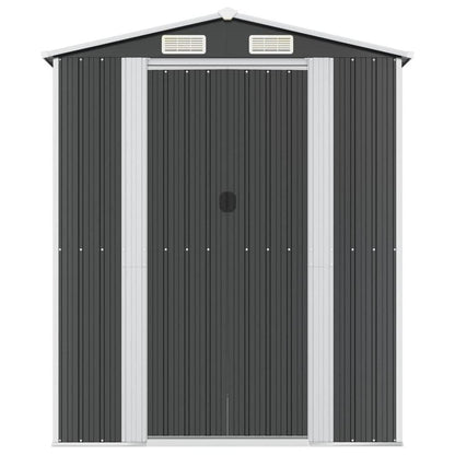 Garden Shed Anthracite 75.6&quot;x107.9&quot;x87.8&quot; Galvanized Steel - Ethereal Company