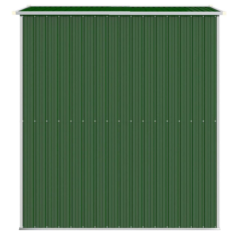 Garden Shed Green 75.6&quot;x75.2&quot;x87.8&quot; Galvanized Steel - Ethereal Company