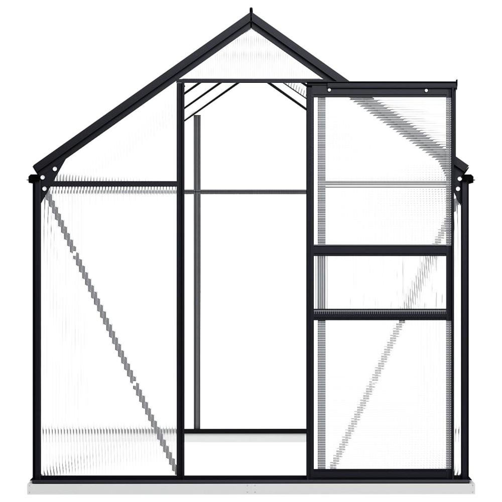 Greenhouse with Base Frame | Anthracite Aluminum | 38.9 ft² - Ethereal Company