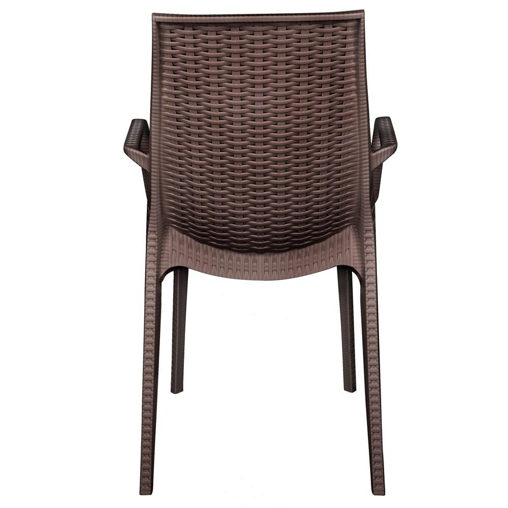 Kent Outdoor Patio Plastic Dining Arm Chair - Ethereal Company