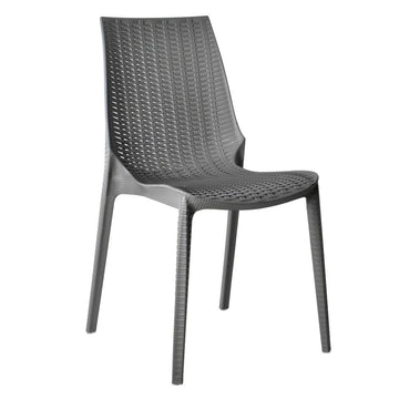 Kent Outdoor Patio Plastic Dining Chair - Rugged and Comfortable - Ethereal Company
