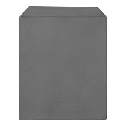 Lazarus Outdoor Stool Grey - Durable Fiber-Reinforced Cement - Ethereal Company
