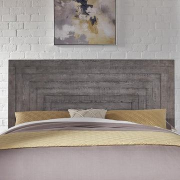 Modern Farmhouse King Panel Headboard - Dark Gray | W81 x D3 x H60 - Ethereal Company