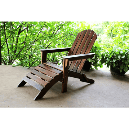 Outdoor Adirondack Chair with Footrest - Ethereal Company