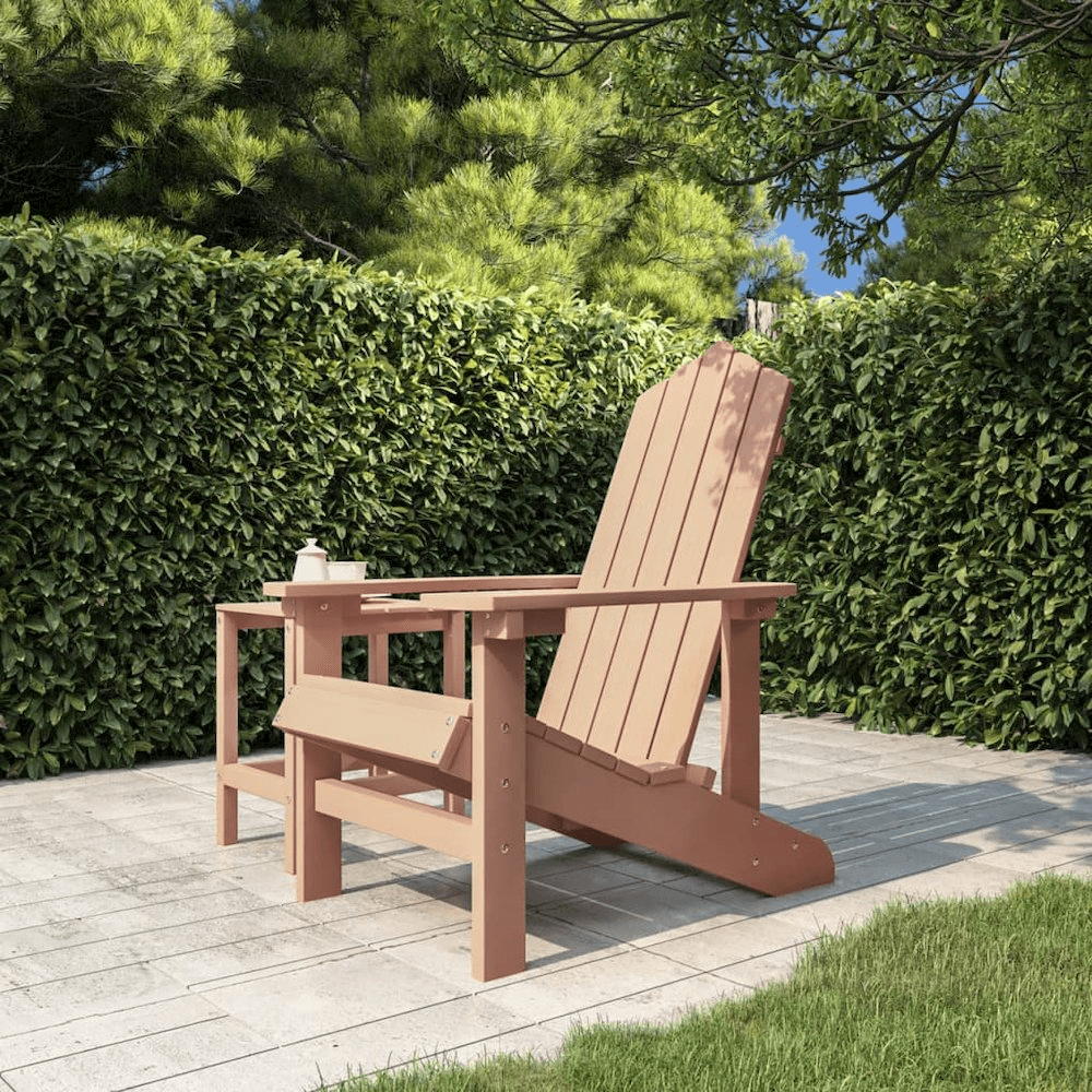 Patio Adirondack Chair HDPE Brown - Ethereal Company