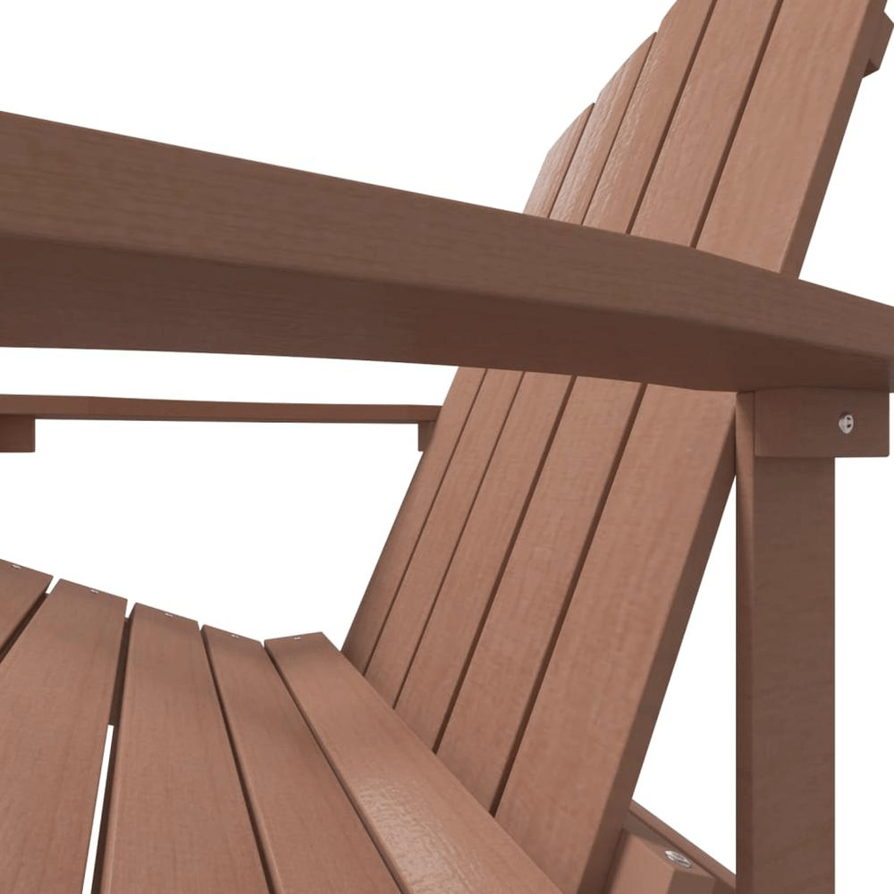 Patio Adirondack Chair HDPE Brown - Ethereal Company