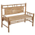 Patio Bench with Cushion 47.2" Bamboo - Ethereal Company