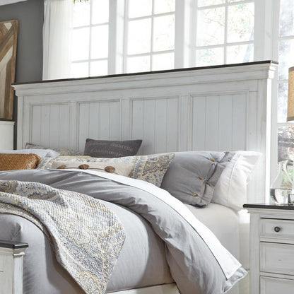 Queen Panel Headboard Cottage, White - Ethereal Company