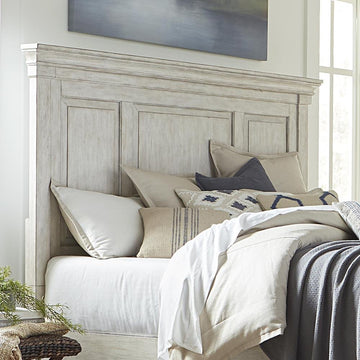 Queen Panel Headboard, Farmhouse White - Ethereal Company