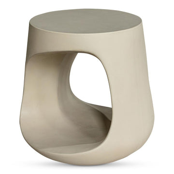 Rothko Outdoor Stool Cream - Stylish and Versatile Seating for Indoor and Outdoor Use - Ethereal Company