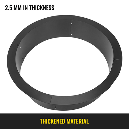 VEVOR Fire Pit Ring 36 - Inch Outer/30 - Inch Inner Diameter, Fire Pit Insert 3.0mm Thick Heavy Duty Solid Steel, Fire Pit Liner DIY Campfire Ring Above or In - Ground for Outdoor - Ethereal Company