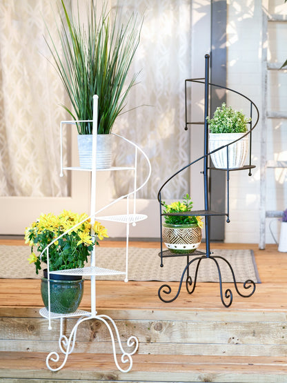 3-Tier Iron Spiral Staircase Plant Stand - Ethereal Company
