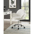 ACME Jago Office Chair - White Lapin & Chrome Finish - Ethereal Company