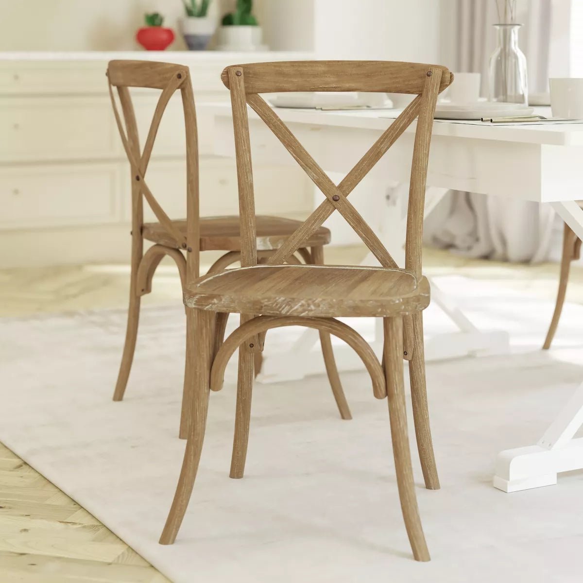 Advantage Driftwood X-Back Chair - Ethereal Company