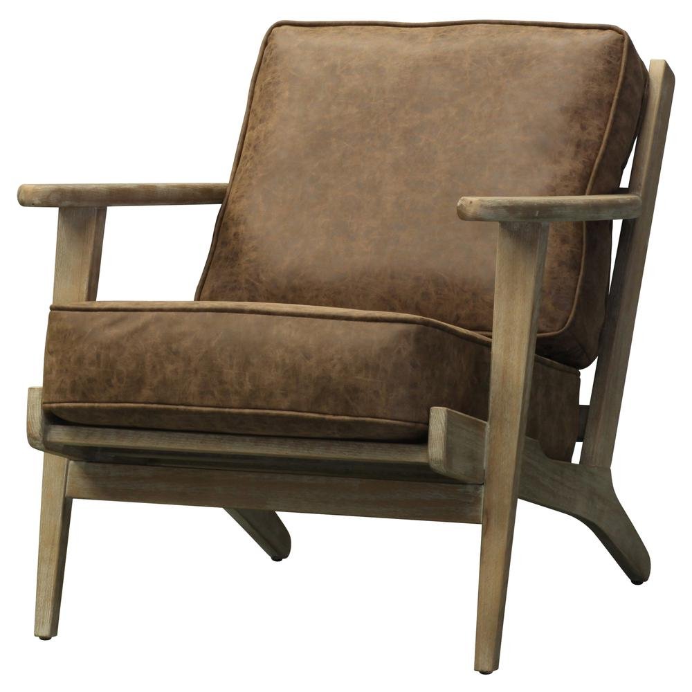 Albert PU Leather Accent Chair - Ethereal Company