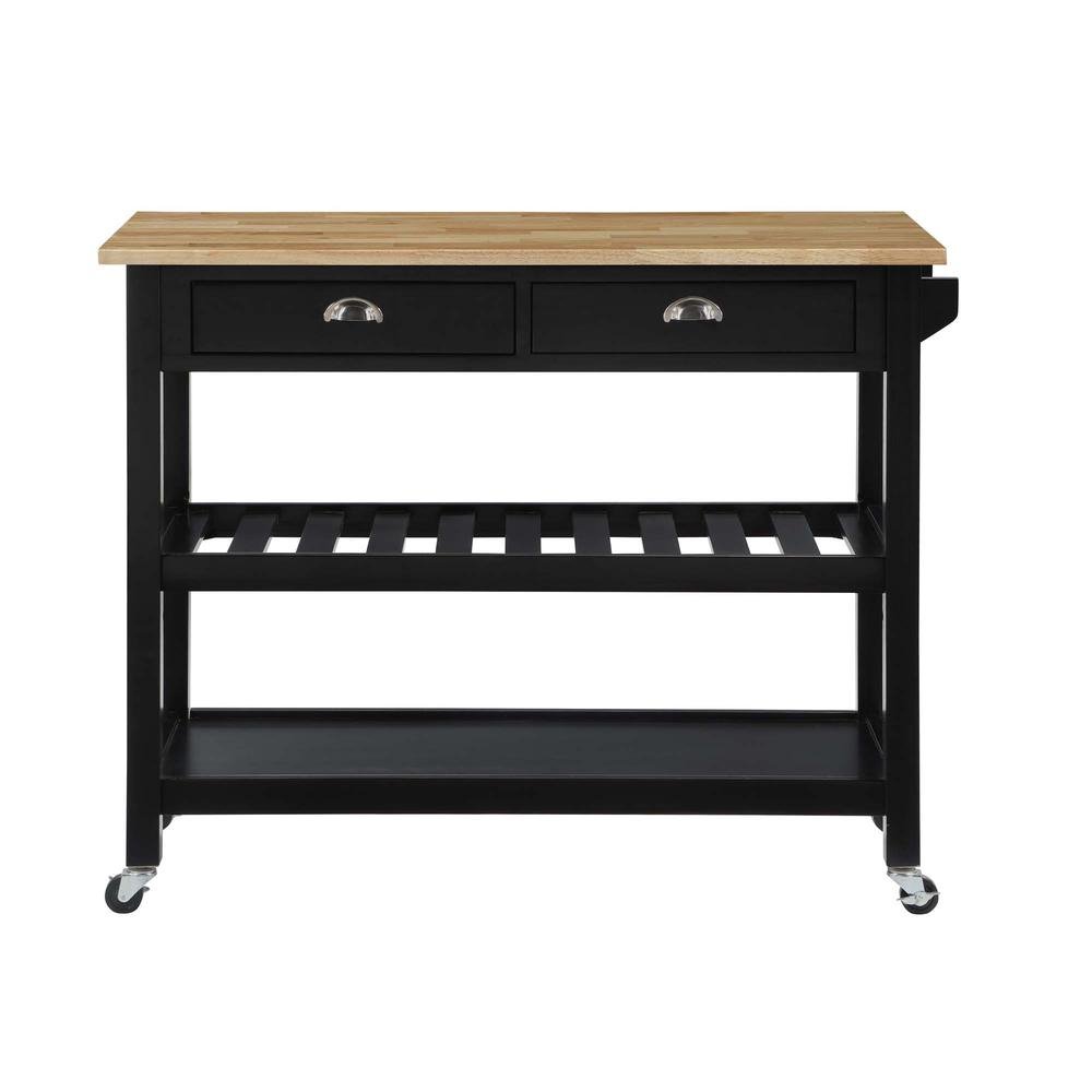 American Heritage-Kitchen Cart-Black - Ethereal Company