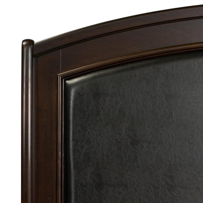 Avalon Queen Panel Leather Headboard, Dark Truffle - Ethereal Company