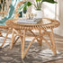 bali & pari Elani Modern Bohemian Natural Rattan Coffee Table - Ethereal Company