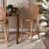 Bali & Pari Neola Modern Bohemian Natural Rattan Bar Stool - Ethereal Company