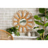 bali & pari Sakura Modern Bohemian Natural Brown Rattan Accent Wall Mirror - Ethereal Company
