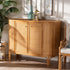 bali & pari Serissa Modern Bohemian Natural Brown Rattan 2-Door Storage Cabinet - Ethereal Company