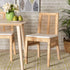bali & pari Suci Modern Bohemian Natural Brown Rattan 2-Piece Dining Chair Set - Ethereal Company