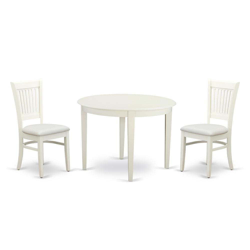 Beverly Dining Table/ 2 Dining Chairs - White - Ethereal Company