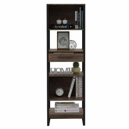 Brooklyn Bookcase, One Drawer, Five Shelves - Ethereal Company