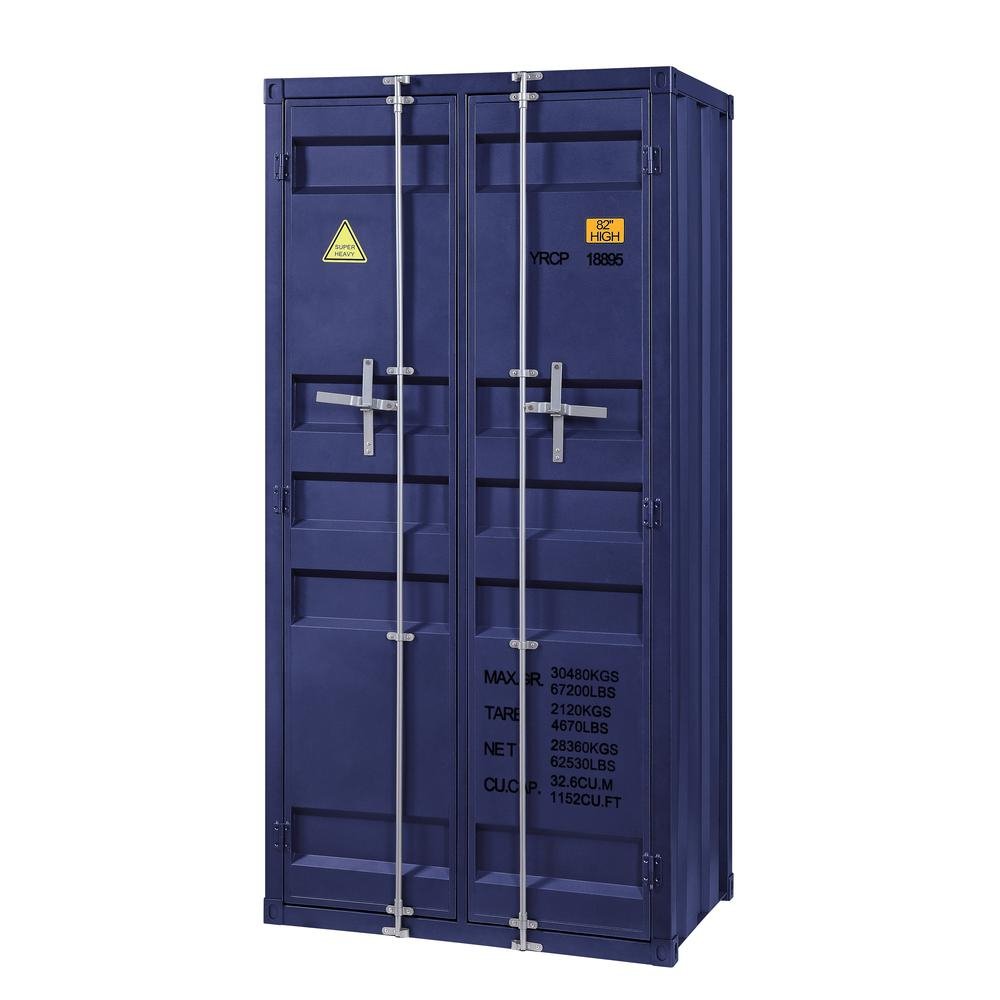 Cargo Wardrobe (Double Door), Blue - Ethereal Company