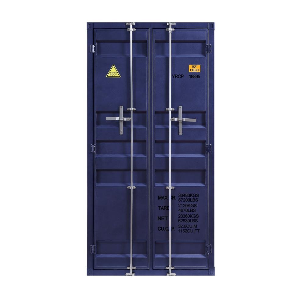 Cargo Wardrobe (Double Door), Blue - Ethereal Company