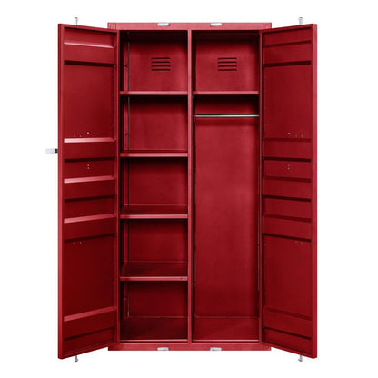 Cargo Wardrobe (Double Door), Red - Ethereal Company