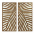 Carved Wall Panel 2 Piece Set - Ethereal Company