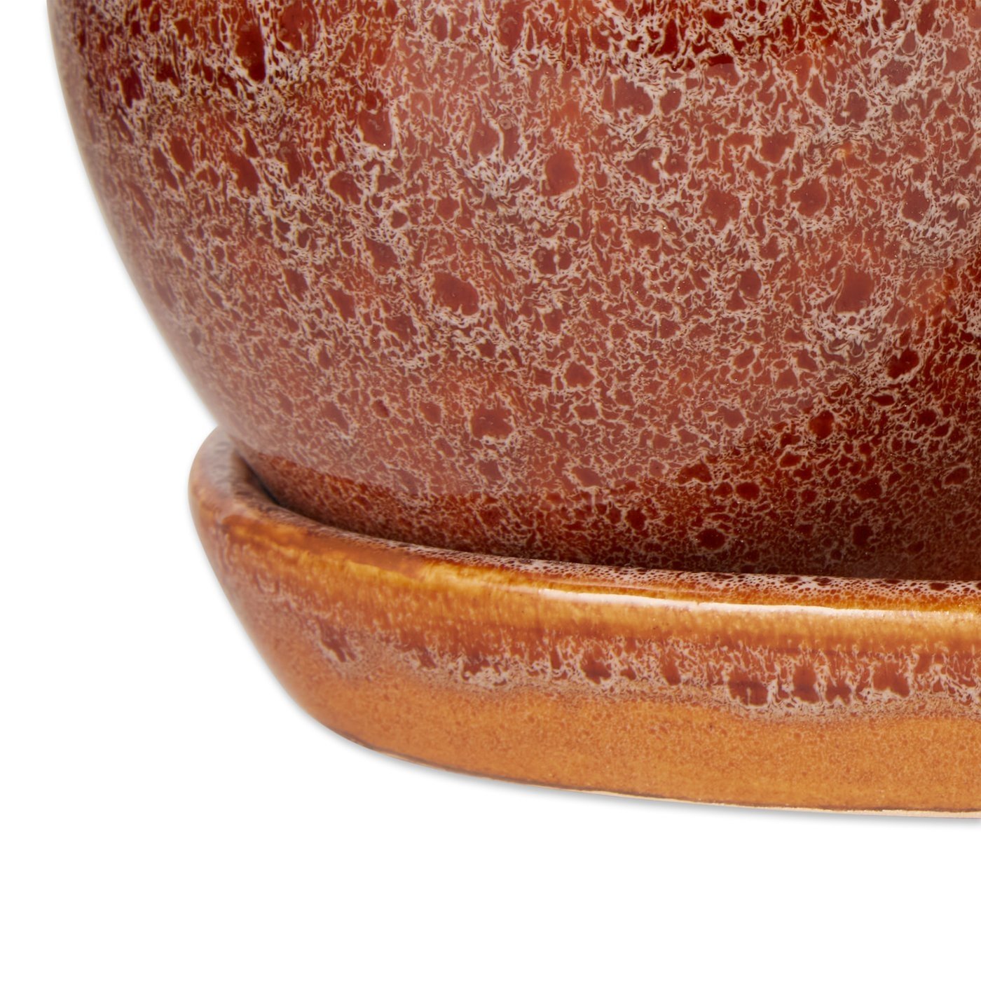 Ceramic Mini Planter Set - Brown Round - Ethereal Company