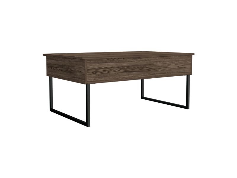 Cessar Lift Top Coffee Table - Dark Walnut Finish - Ethereal Company