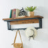 Claremont 40"L Rustic Wood Coat Hook with Shelf - Ethereal Company