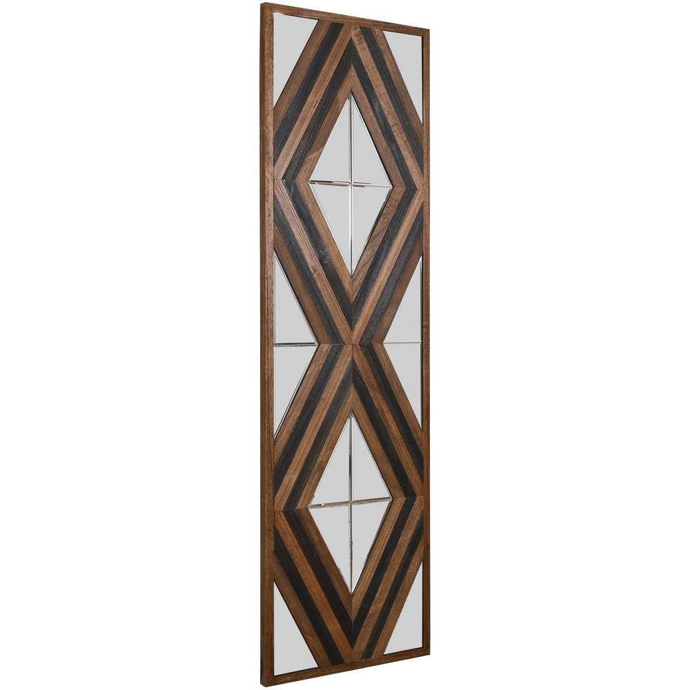 Contemporary Aspen Double Diamond Multi Tone 72 Inch Mirror - Ethereal Company