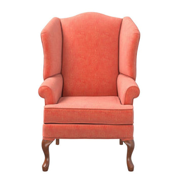 Crawford Coral Wing Back Chair - Ethereal Company