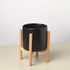 Cylinder Planter with Wood Stand - 5" Pot - Ethereal CompanyPots & Planters