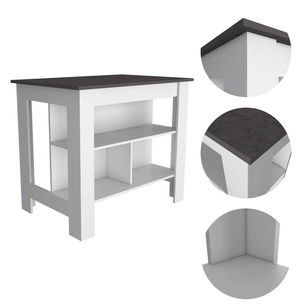 Delos Kitchen Island White - Onix - Ethereal Company