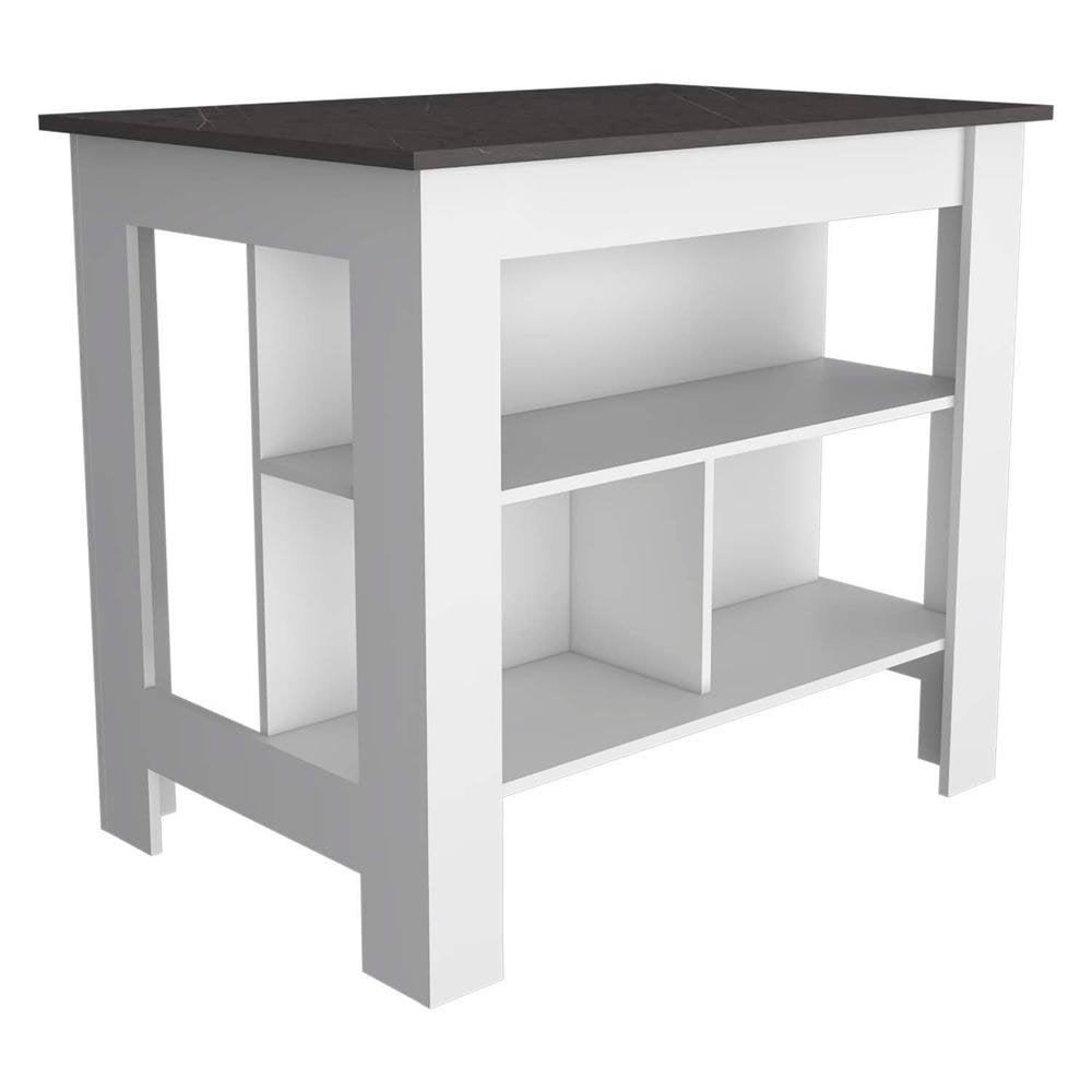 Delos Kitchen Island White - Onix - Ethereal Company