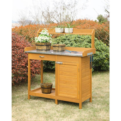 Deluxe Potting Bench with Cabinet - Ethereal Company