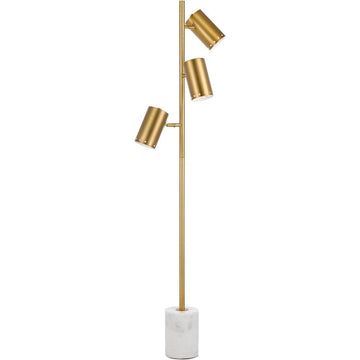 Derry Floor Lamp - Gold/Marble Base - Ethereal Company