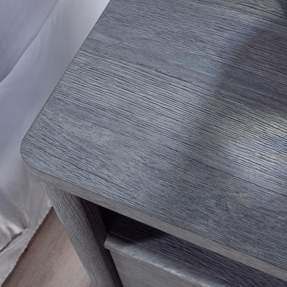 Dover Edge Nightstand - Denim Oak - Ethereal Company