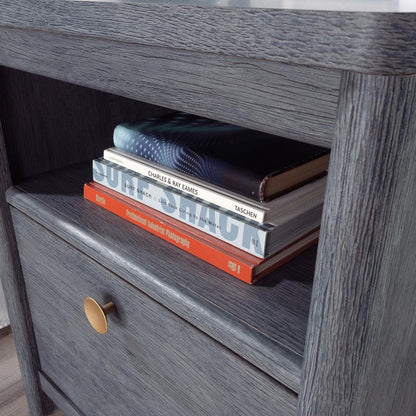 Dover Edge Nightstand - Denim Oak - Ethereal Company